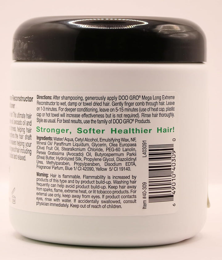 Doo Gro Mega Long Extreme Rekonstruktor 16oz mit Mega Thick Intense Repair 16oz & Stimulating Growth