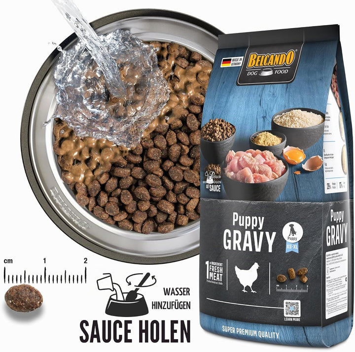 Belcando Puppy Gravy [12,5 kg] Welpenfutter | Trockenfutter für Welpen | Alleinfuttermittel für Welp