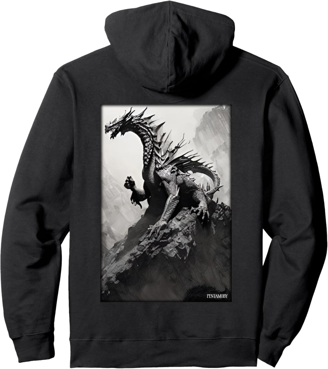 Drachen Kreatur Fantasie Pullover Hoodie