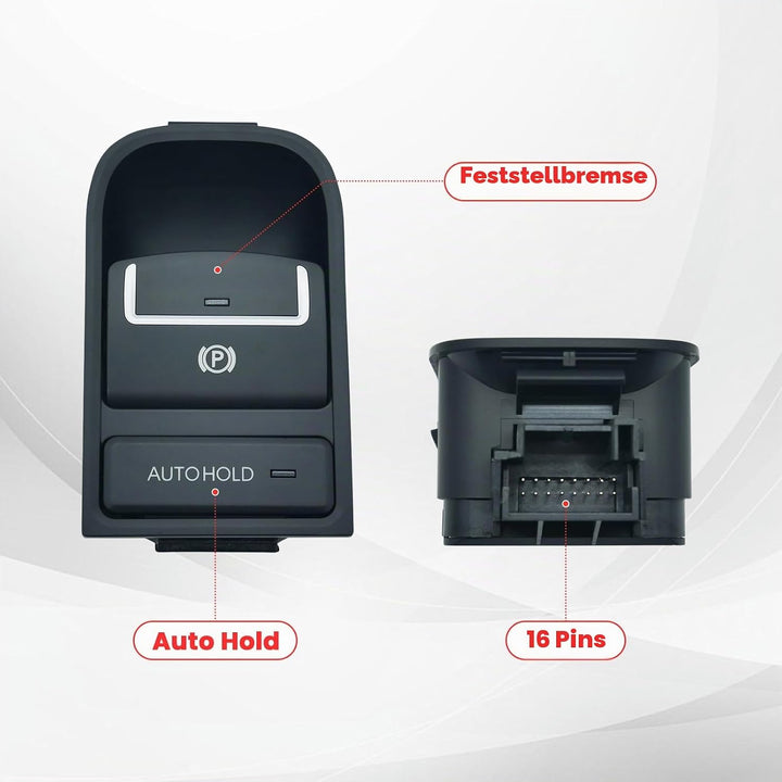 ZEALfix  EPB Elektrische Handbremse Feststell Bremsschalter Schalter 5N0927225A für Sharan Tiguan Al