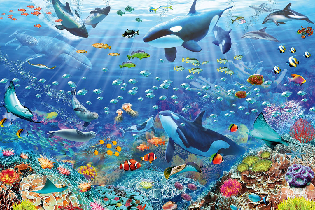 Ravensburger Puzzle 17444 Bunter Unterwasserspass - 3000 Teile Puzzle für Erwachsene und Kinder ab 1