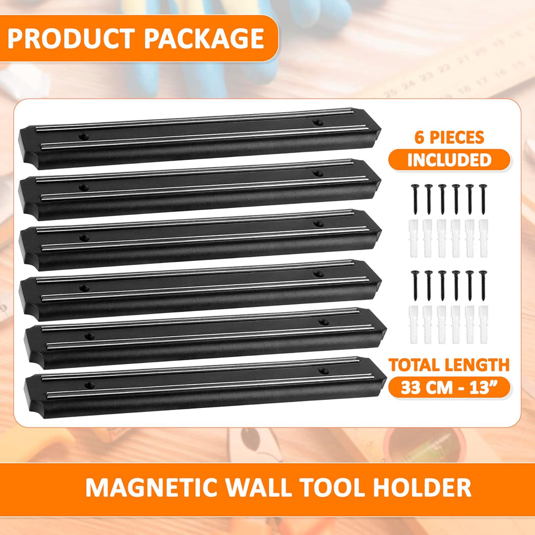 Magnetleiste werkzeug 6 Stück 33 cm x 5 cm magnet werkzeughalter werkzeug magnetleiste werkzeughalte