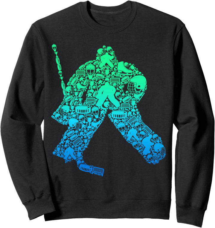 Eishockey Torwart Eishockeyspieler Jungen Kinder Männer Sweatshirt