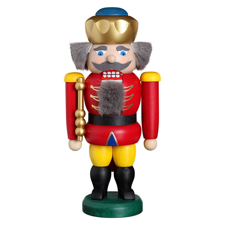 Seiffener Volkskunst Nussknacker König rot 20 cm (rot), Rot