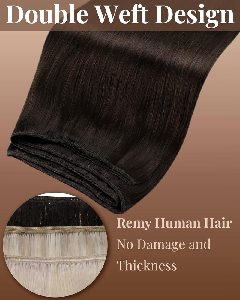 Hetto Braun Echthaar Tressen Extensions Remy Tressen Echthaar Extensions Naturlich Tressen Echthaar