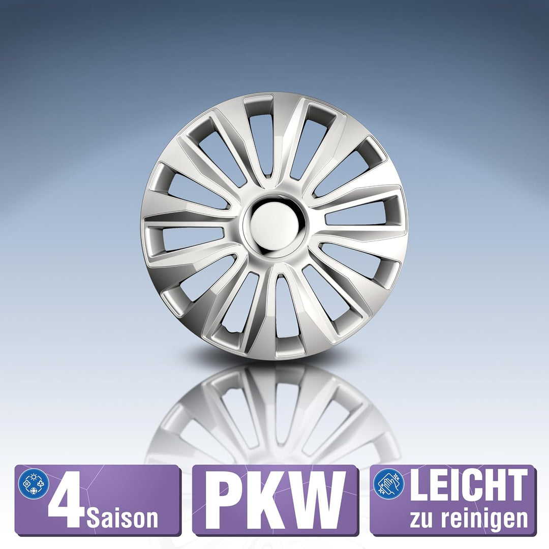 Petex RB539315 Radzierblende Avalon Pro Grösse 15 Zoll 2-fach lackiert mit Chromring Material: ABS i