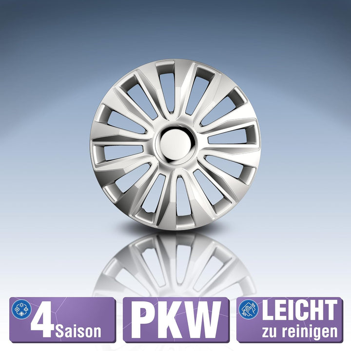 Petex RB539315 Radzierblende Avalon Pro Grösse 15 Zoll 2-fach lackiert mit Chromring Material: ABS i