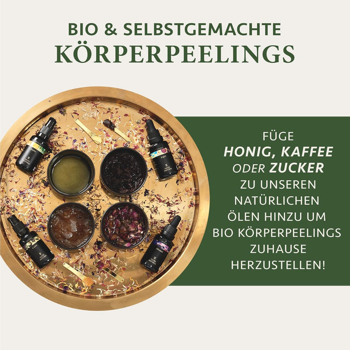 Weihnachtsgeschenke für Frauen - Verwöhnendes Geschenkset Frauen mit BIO Arganöl + Rizinusöl + Mande