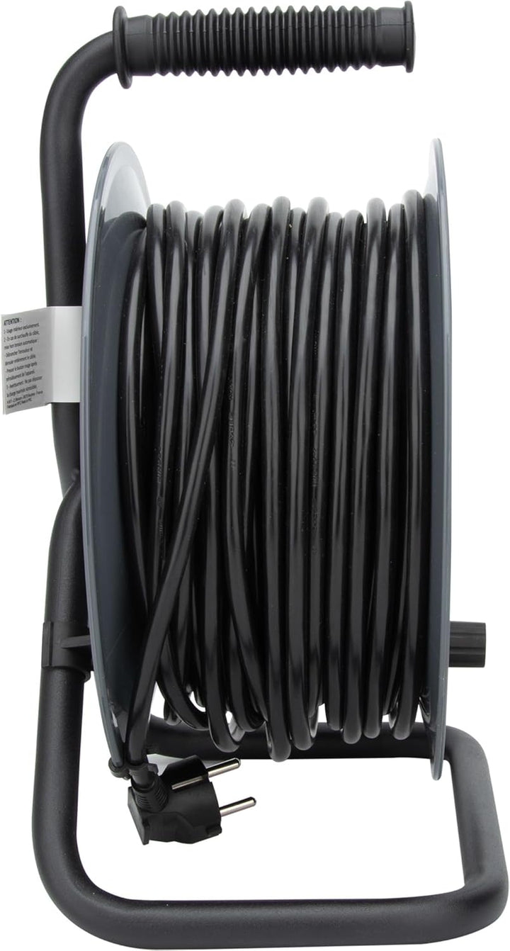 Enrouleur HO5VV-F 4 prises 3G1,5 40m + coupe-circuit