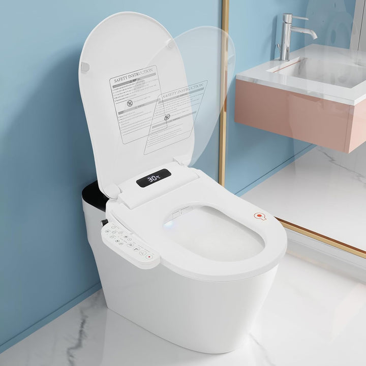 Bidet Toilettensitz 1030W Mit Warmlufttrockner Und Fernbedienung, Dusch WC Sitz Mit Sitzheizung Und
