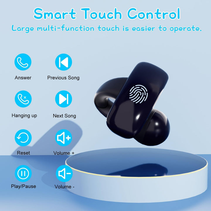 BANIGIPA Kinder True Wireless Earbuds, 5g Ultraleicht komfortable offene Ohrhörer mit Mikrofon zum H
