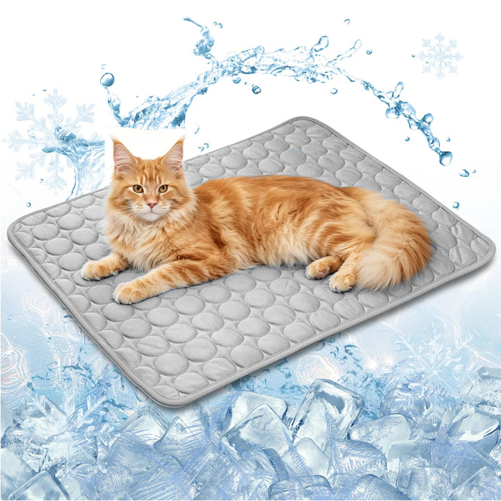 Kühlmatte für Katzen 58x48CM, aus weichem und strapazierfähigem Polyestergewebe, kratzfest &amp; waschba