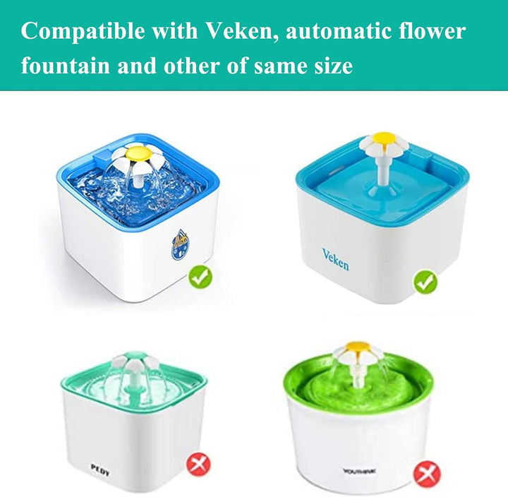 12 Stück Ersatzfilter für Trinkbrunnen, Katzenbrunnen Filter für Katzen und Hunde Cat Fountain Ersat