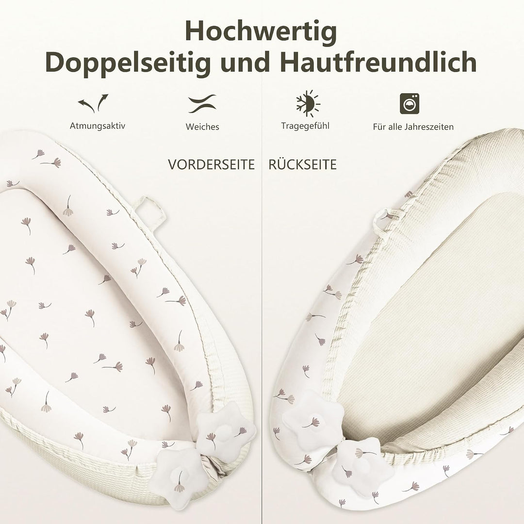 Susurration Babynestchen Kuschelnest Neugeborene Multifunktionale für Kinderbett Vielseitiges Tragba