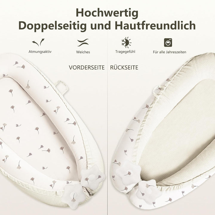 Susurration Babynestchen Kuschelnest Neugeborene Multifunktionale für Kinderbett Vielseitiges Tragba