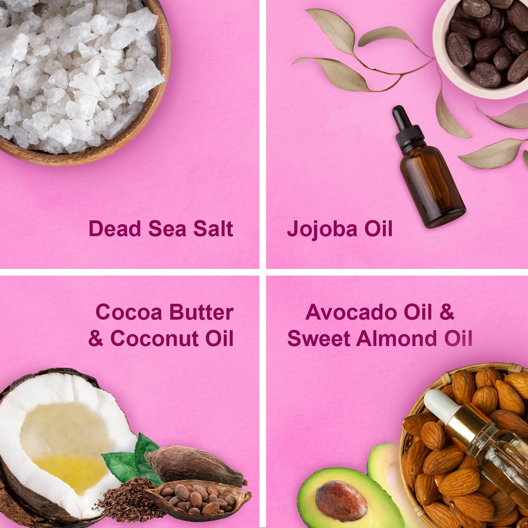 Victoria Beauty - Totes Meer Körperpeeling, Salz Peeling für Gesicht und Körper, Dead Sea Exfoliatin