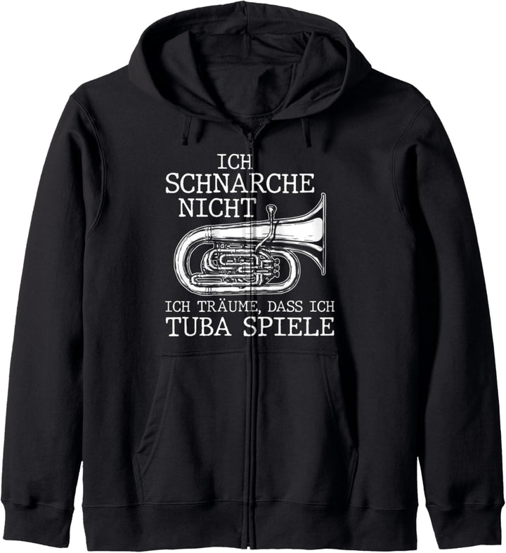 Ich Schnarche Nicht Ich Träume Dass Ich Tuba Spiele Tubist Kapuzenjacke