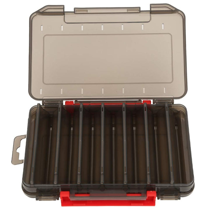Doppelseitige Angelbox, Tacklebox Köderbox Doppelschicht Angelbox Wasserdicht Angelzubehör Boxen Köd