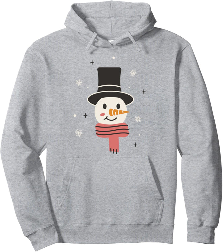Happy Snowman Winter Schnee Cold Frozen Pullover Hoodie