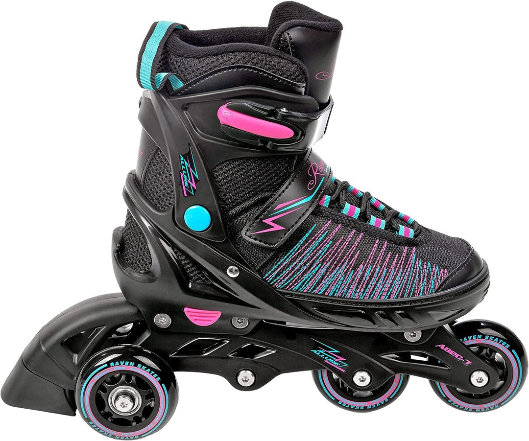 RAVEN 4in1 Inline Skates Triskates Rollschuhe Schlittschuhe Inliner für Kinder Erwachsene Mädchen Da