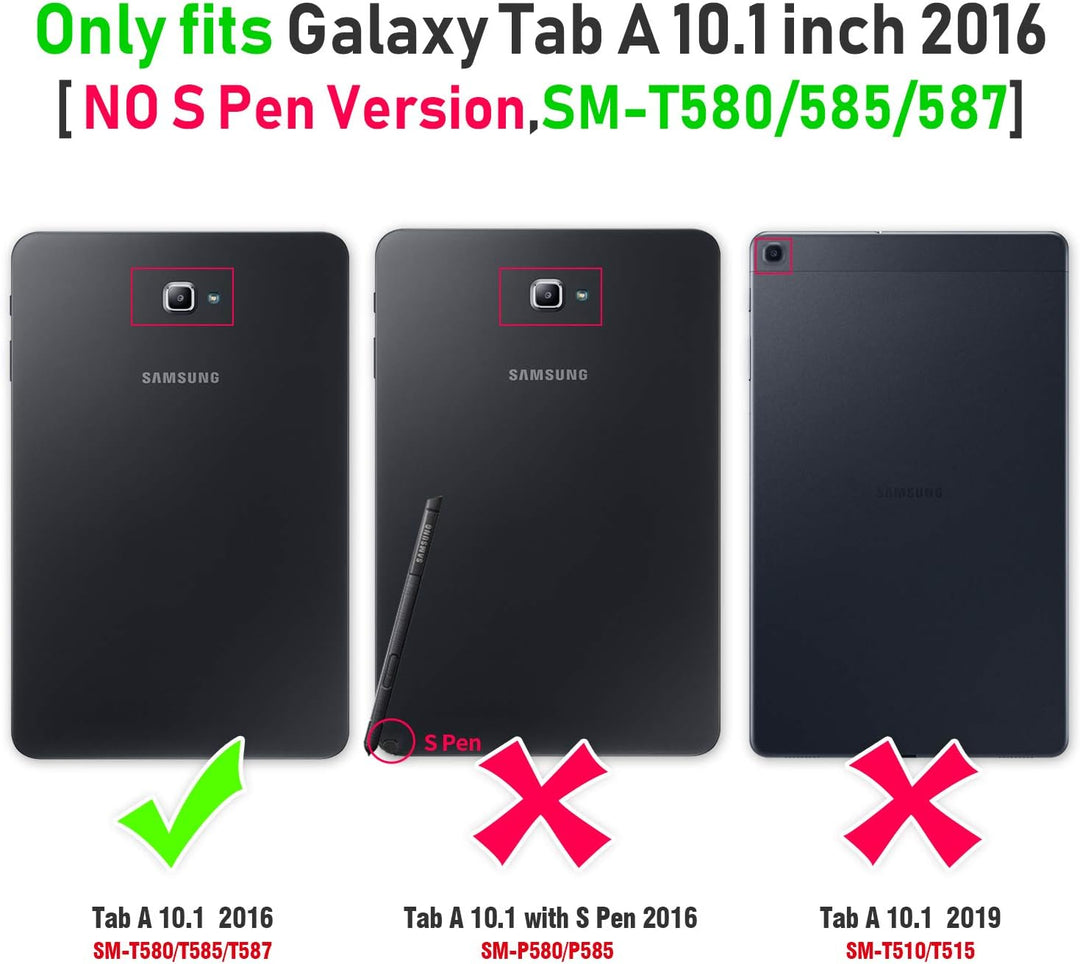 Timecity Hülle für Samsung Galaxy Tab A6 2016 10.1 Zoll SM-T580N/SM-T585N Stossfeste Schutzhülle mit