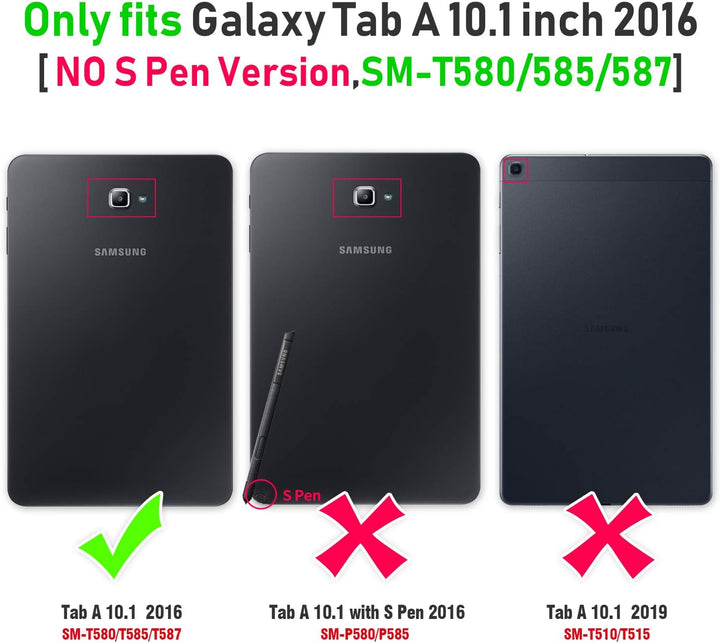 Timecity Hülle für Samsung Galaxy Tab A6 2016 10.1 Zoll SM-T580N/SM-T585N Stossfeste Schutzhülle mit