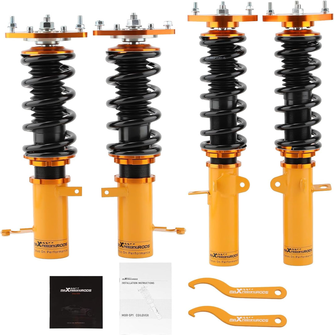 maXpeedingrods Gewindefahrwerk Fahrwerk für E90 E100 E110 AE92 AE101 AE111 1988-1999 Golden