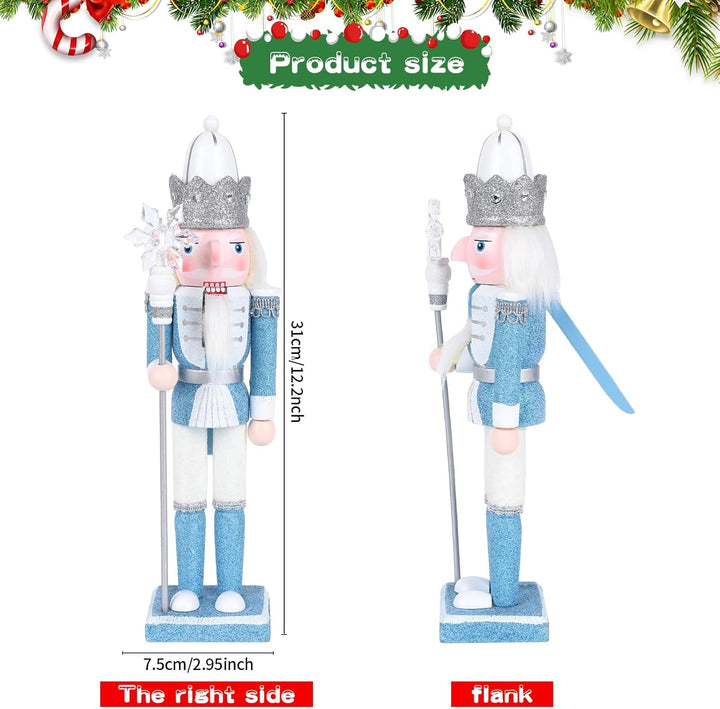 Jodsen 30 cm Weihnachten Nussknacker Soldat,Nussknacker Weihnachtsschmuck Nussknacker König,Traditio