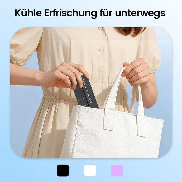HappyGoo Tragbarer Handventilator, Mini-Turboventilator mit bürstenlosem Motor, 1-100 Geschwindigkei