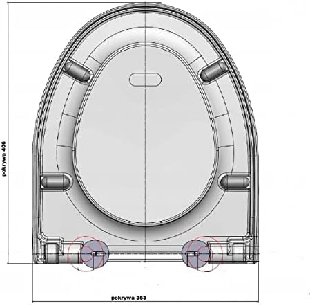 Ramm Toilettensitz | WC Sitz aus antibakteriellem Duroplast | Made in EU |kompatibel mit Cersanit Pa