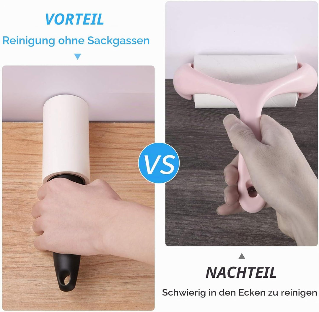 Jiehu Fusselrolle - 6 Rollen Mit 90 Blatt, Ersatzrolle Kleiderroller für Schnelles und Leichtes Entf