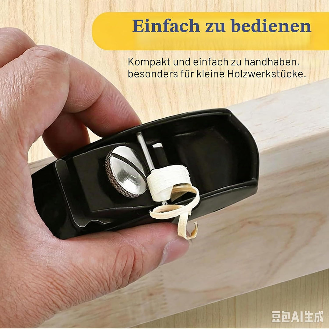 2Pcs Mini Hobel Holz mit 2Pcs Klinges, Kleiner Handhobel, Holzplaner, Tischlerhobel, Mini Holzfläche