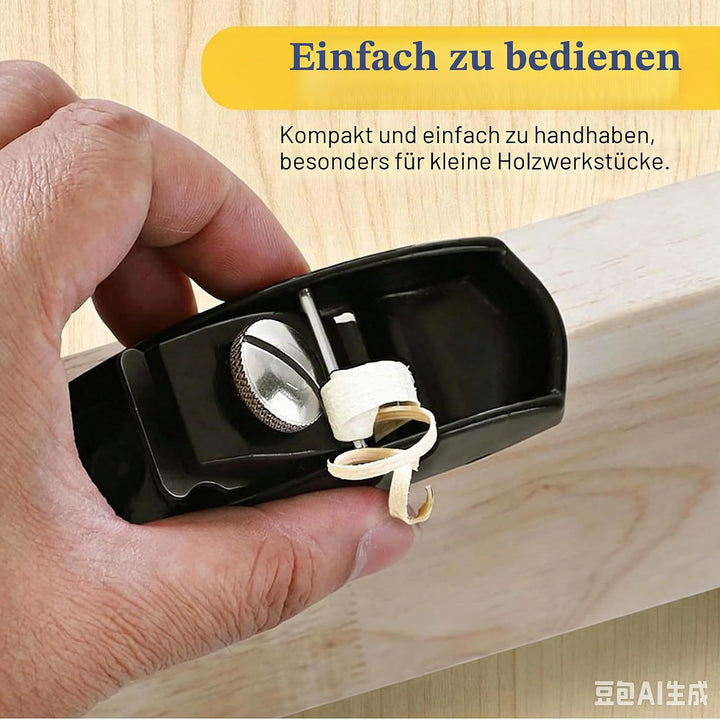 2Pcs Mini Hobel Holz mit 2Pcs Klinges, Kleiner Handhobel, Holzplaner, Tischlerhobel, Mini Holzfläche