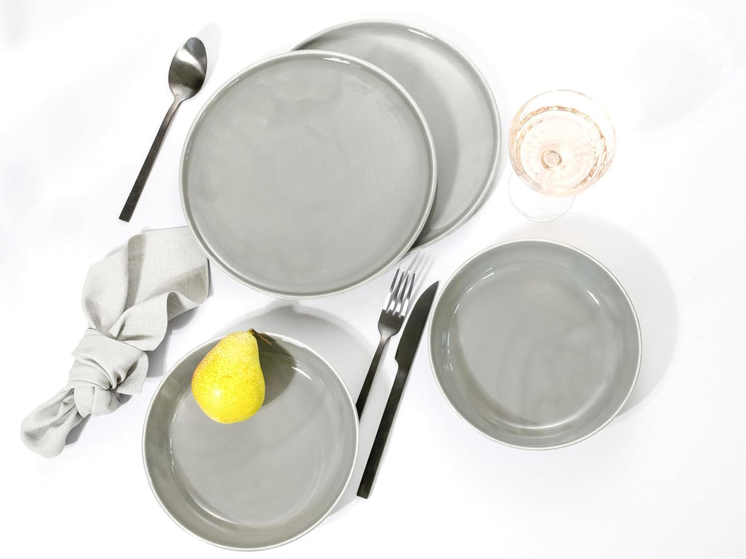 CreaTable, 16735, Serie Chef Collection GRAU, Geschirrset, Tafelservice 12 teilig Tafelservice 12-tl
