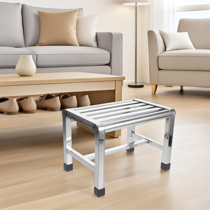 Ciieeo Duschhocker Aus Edelstahl Wasserdicht Kleiner Metallhocker Für Badezimmer Und Küche Rutschfes