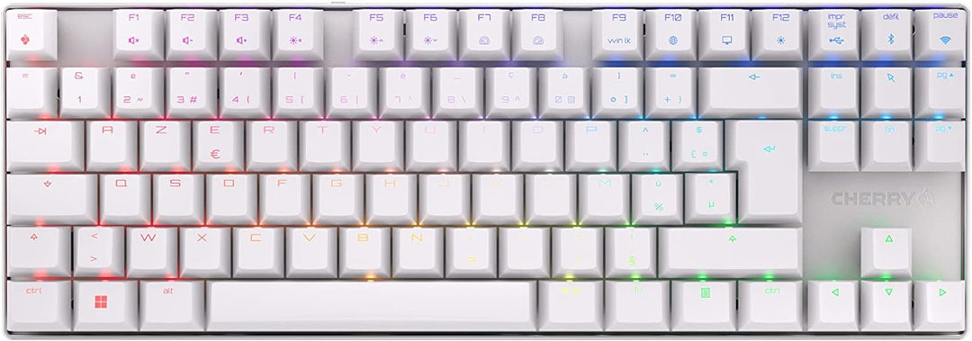 CHERRY MX 8.2 TKL Wireless, kabellose mechanische Gaming-Tastatur ohne Nummernblock, Französisches L