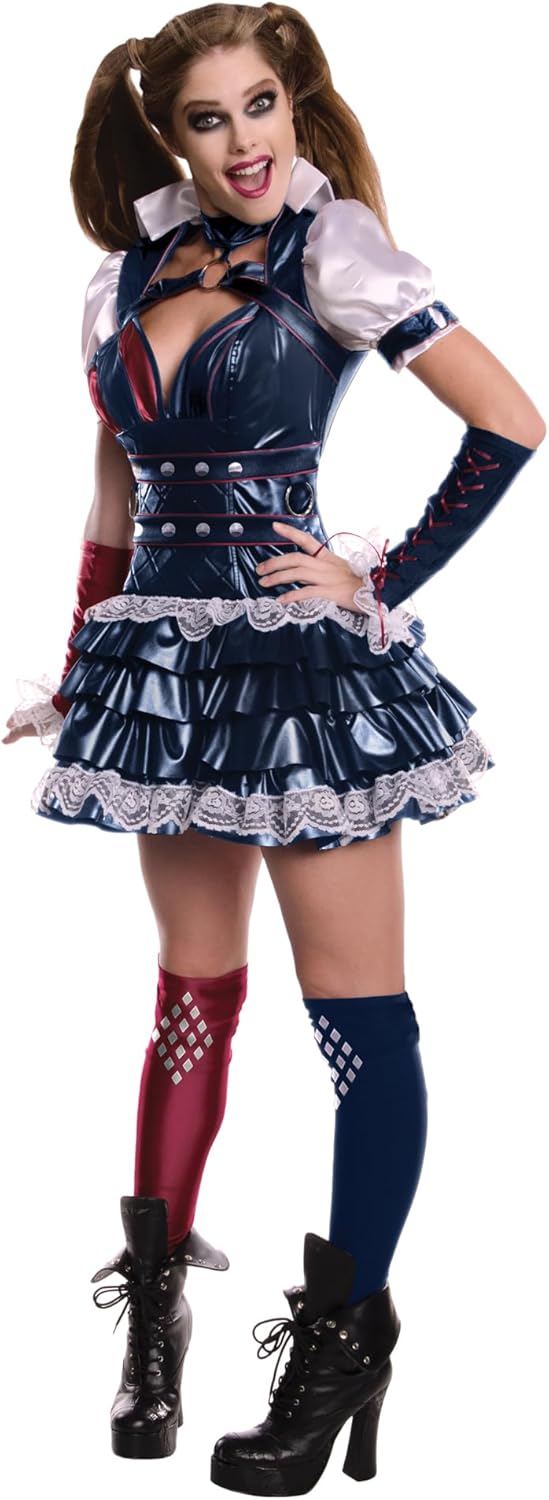 Rubie's, Harley-Quinn-Kostüm für Damen, Arkham Zeppelin, DC-Comics, Grösse S, S