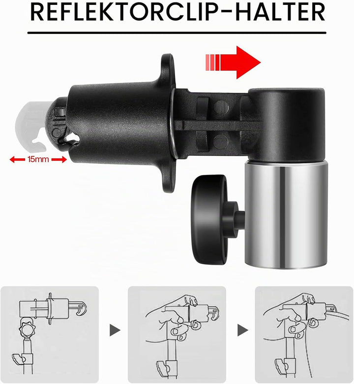 Spardar 110CM 5 in 1 Reflektor Mit Stativ, Runder Faltreflektor (Diffusor und Gold/Silber/Weiss/Schw