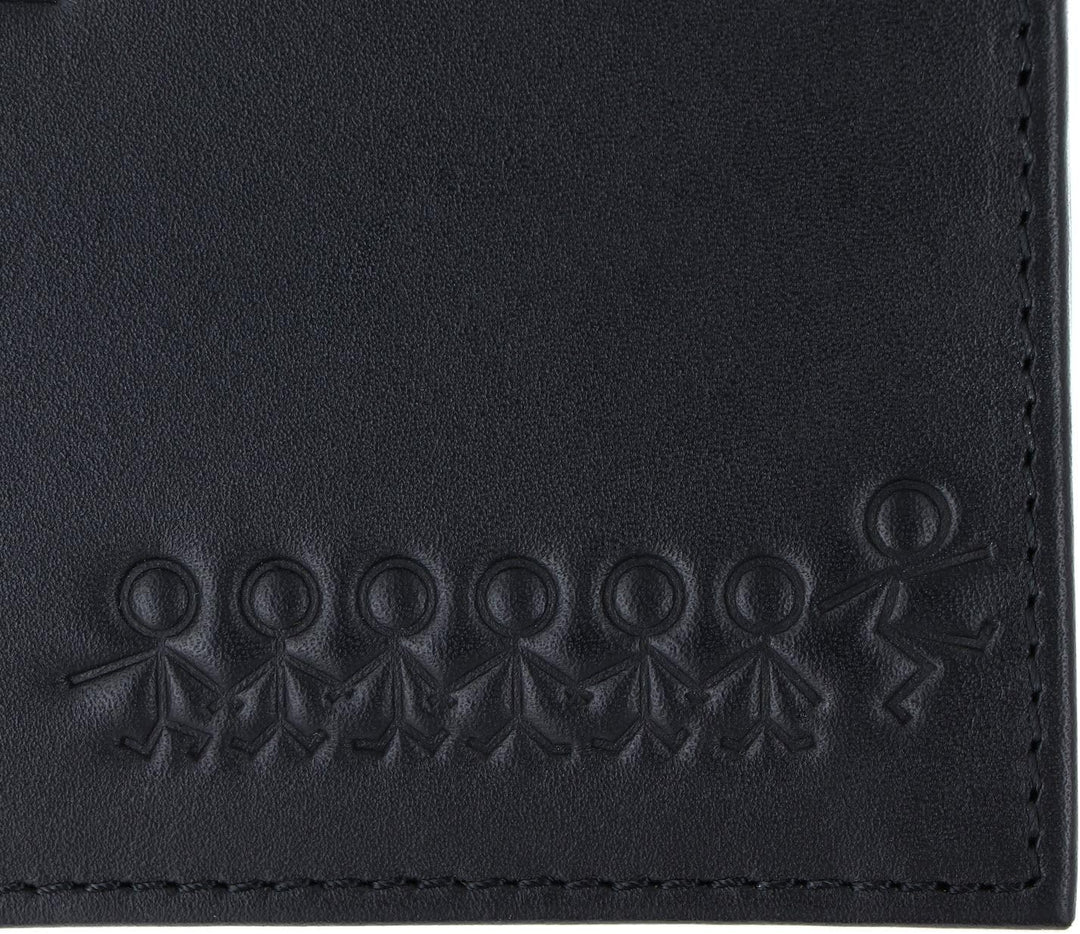 Oxmox Geldbörse Leder Leather Pocketbörse Jumping-Jack Embossed Black, Jumping-jack Embossed Black