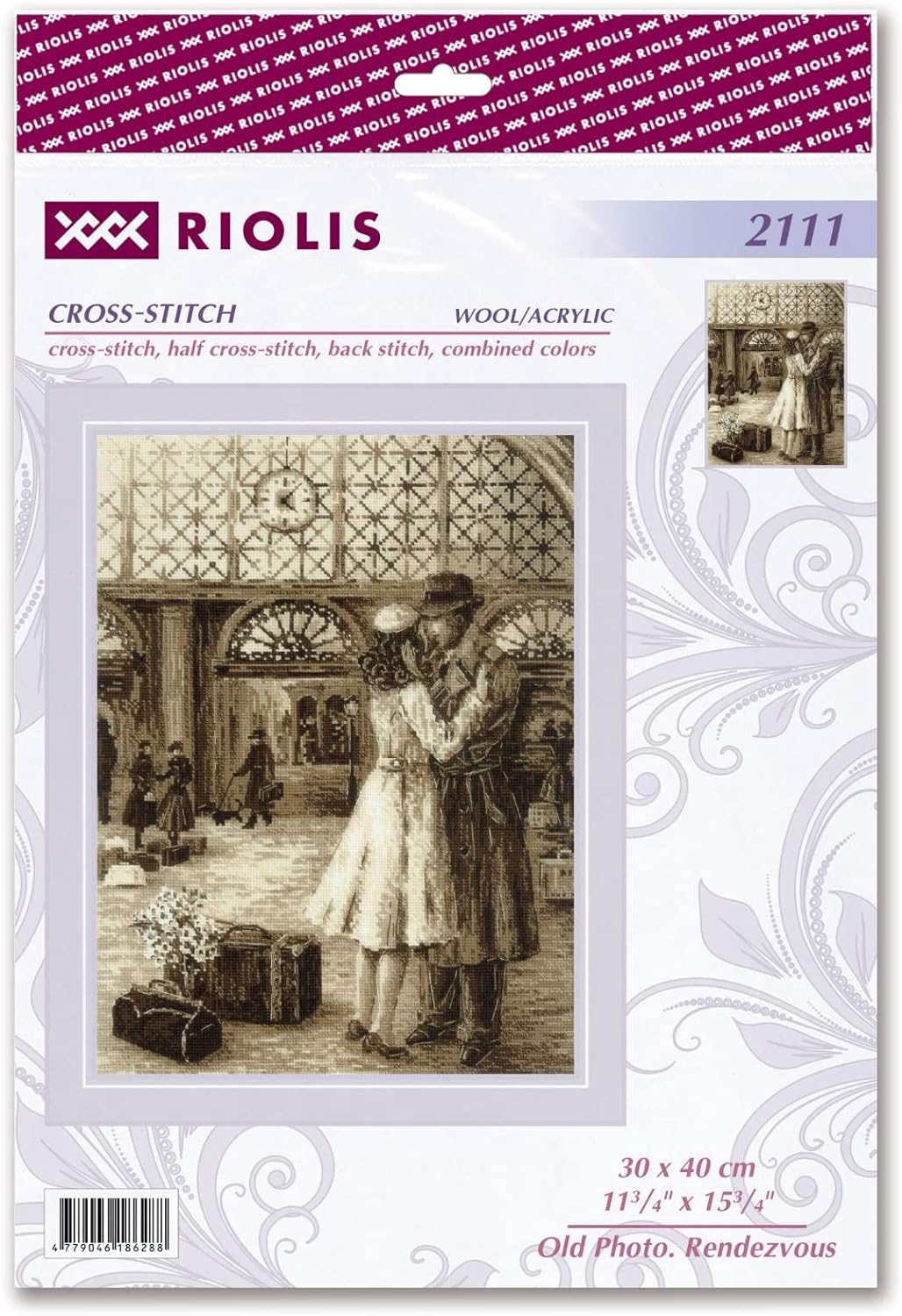 RIOLIS Kreuzstich-Set 2111 Altes Foto Rendezvous