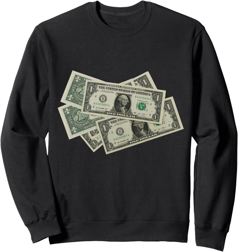 Geld Bargeld Dollar Rechnungen Sweatshirt