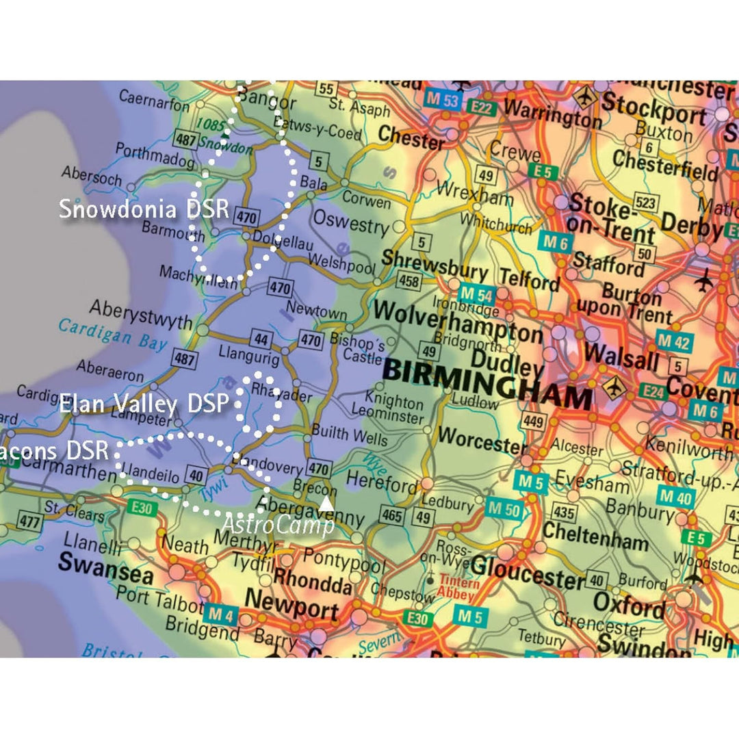 Sky Quality Map Europe: Light Pollution & Dark Sky Map - Star Light Preserves and Star Party Sites,