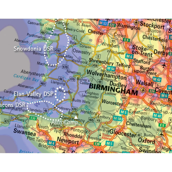 Sky Quality Map Europe: Light Pollution & Dark Sky Map - Star Light Preserves and Star Party Sites,