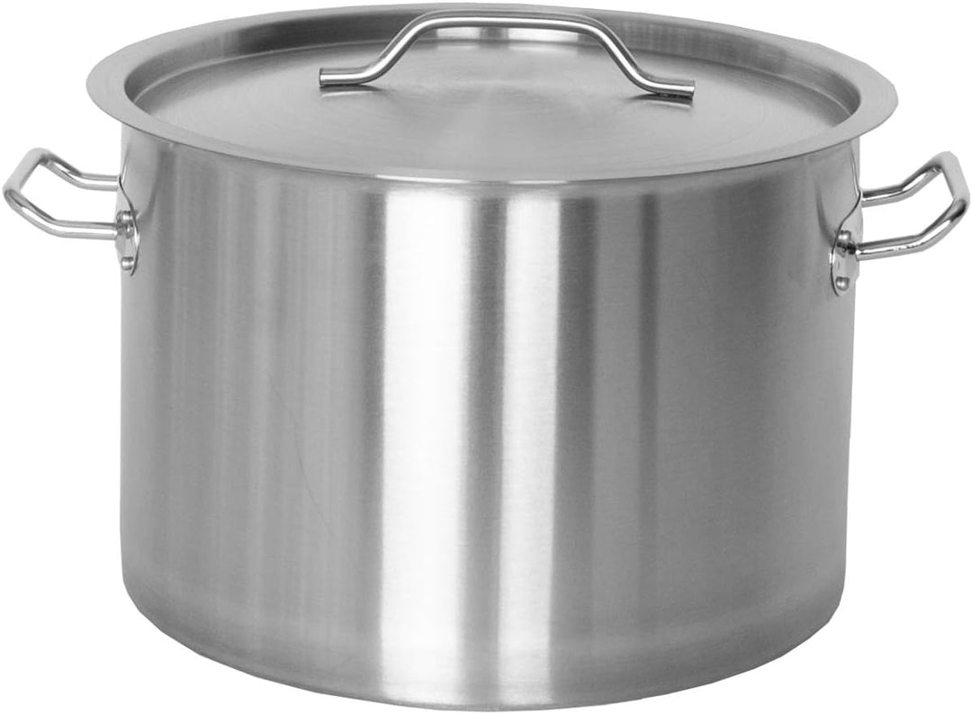 Beeketal 'BKT-17A' Gastronomie Kochtopf ca. 16 Liter aus Edelstahl mit starken Griffen und Deckel, T