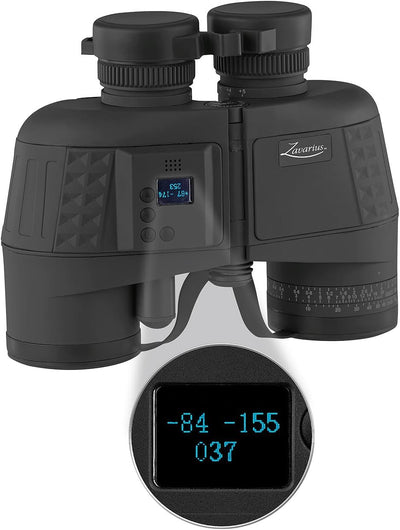 Zavarius Kompass: Wasserdichtes Marine-Fernglas 7x50 mit OLED-Display, 91% Transmission (Fernglas mi