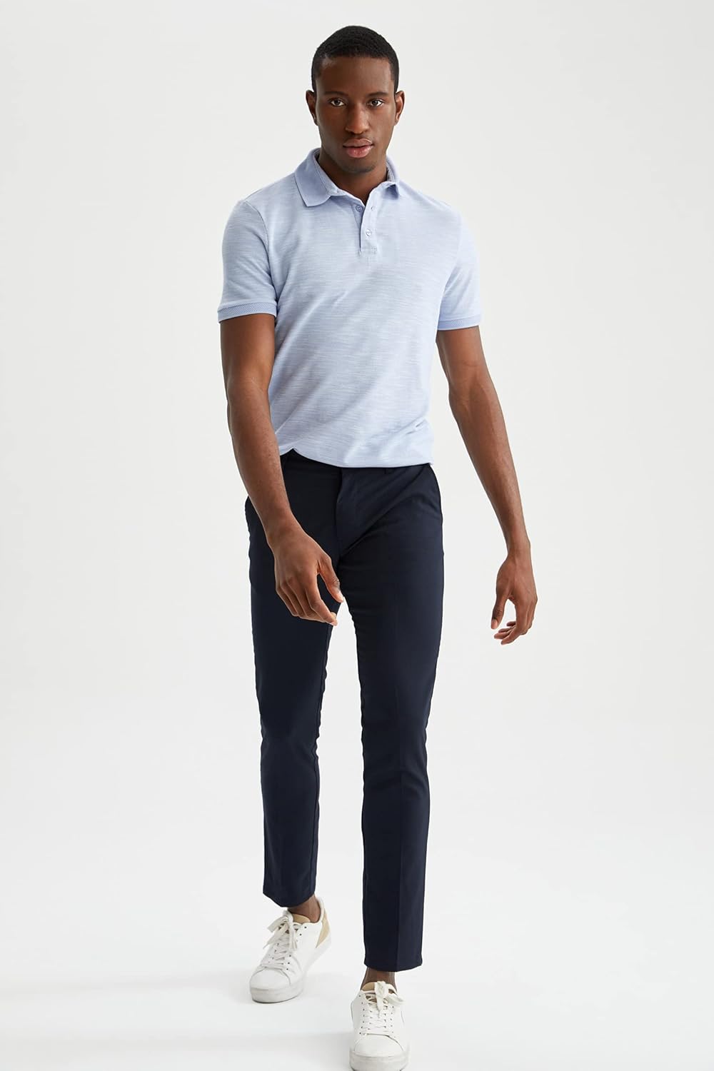 DeFacto Herren Polo Shirt, Blau