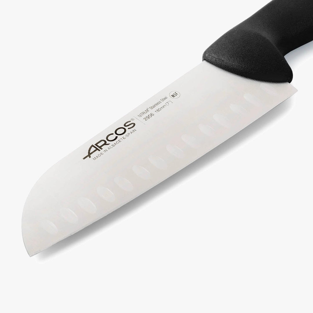 Arcos Serie 2900 - Santoku Messer Messer Asiatischer ArtAsian Knife - Klinge Nitrum Edelstahl 180 mm