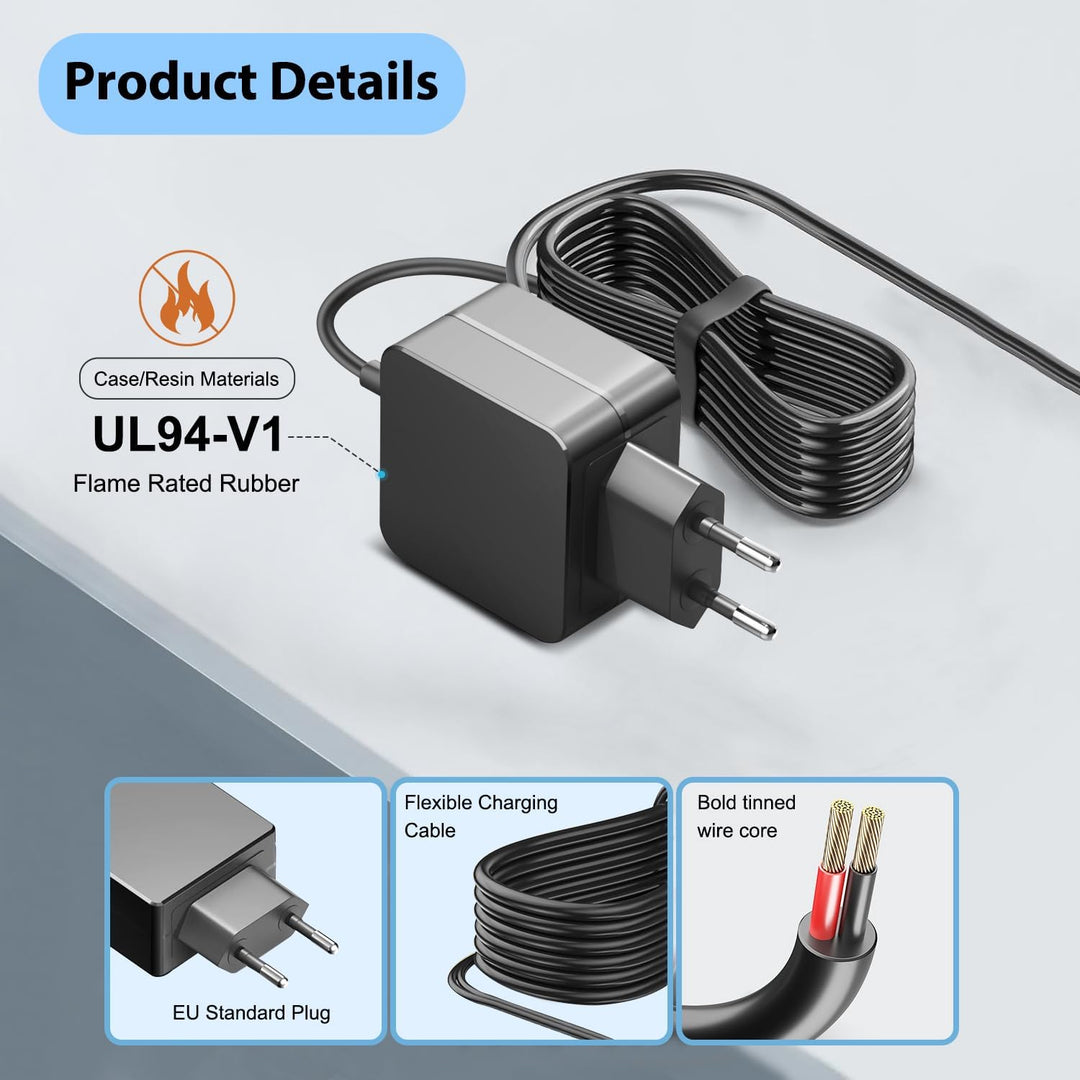 KFD Netzeil 12V Ladegerät Ladekabel für Braun Rasierer Series S9 Pro S8 S7 S6 S5 S3 9 Pro Pro+ 7 5 3
