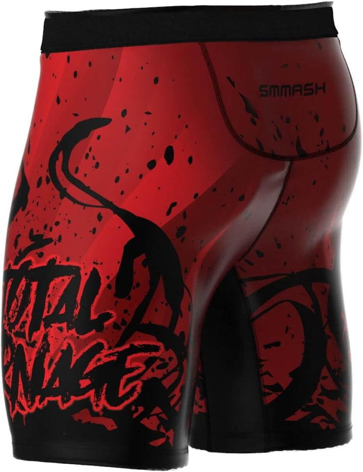 SMMASH Pro Shorts Vale Tudo Herren, Kampfsport Kurze Hose, Perfekt für BJJ, Krav MAGA, MMA, Atmungsa