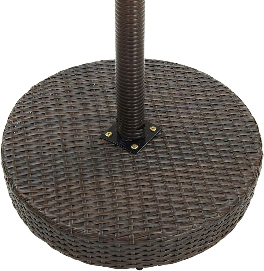 Gecheer 3-TLG. Gartenbar Set mit Kissen Bartisch Set Poly Rattan Sitzgruppe Sitzgarnitur Gartenmöbel